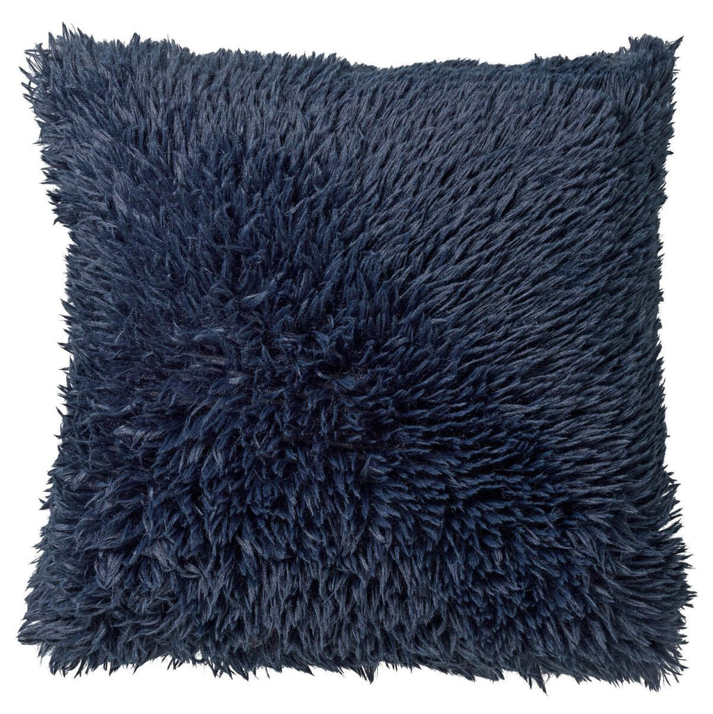 Dutch Decor Fluffy - Sierkussen 60x60 cm - Superzacht - XL kussen - Insignia Blauw - Blauw