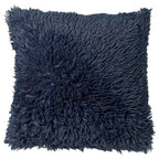 Dutch Decor Fluffy - Sierkussen 60x60 cm - Superzacht - XL kussen - Insignia Blauw - Blauw