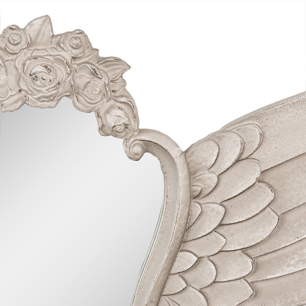 Mirror 70x5x35 cm Beige MDF Vlugels Wall Mirror