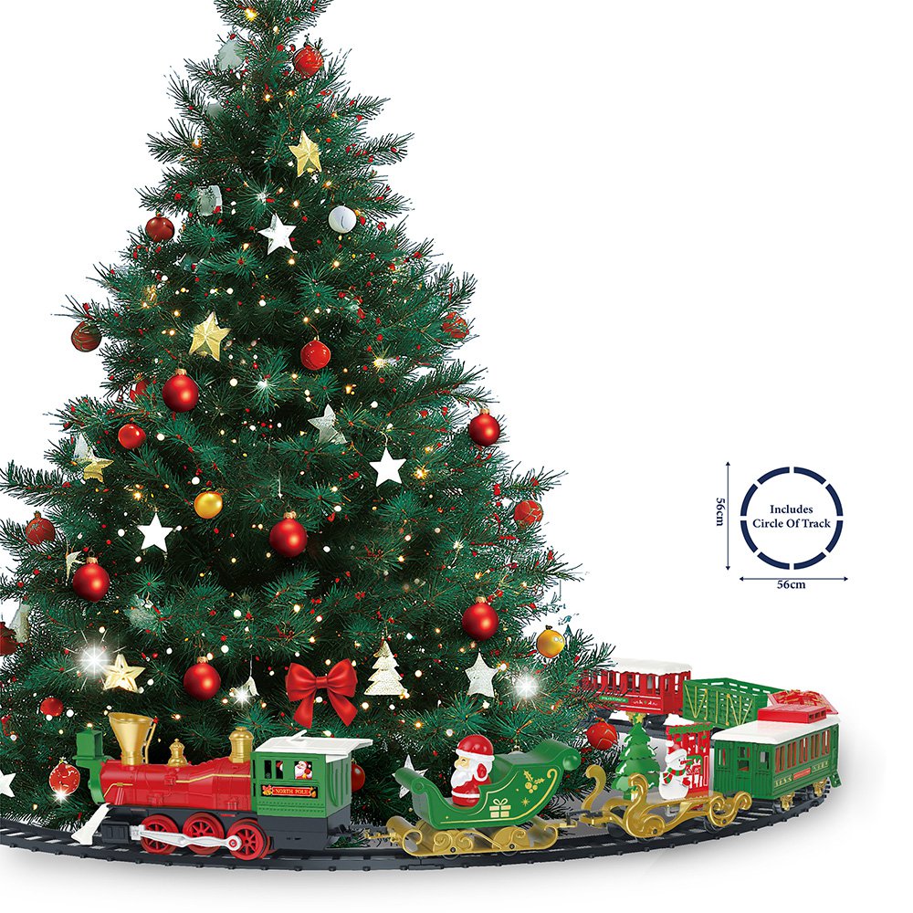 Kerstdecoratie Trein Groen Kunststof