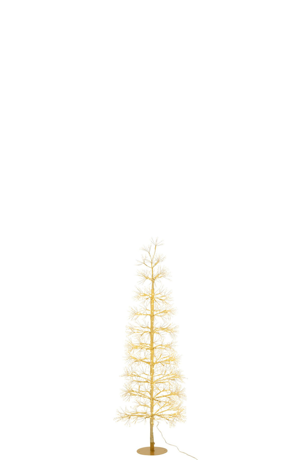 J-Line decoratie Boom - warm witte - ijzer - goud - M - LED