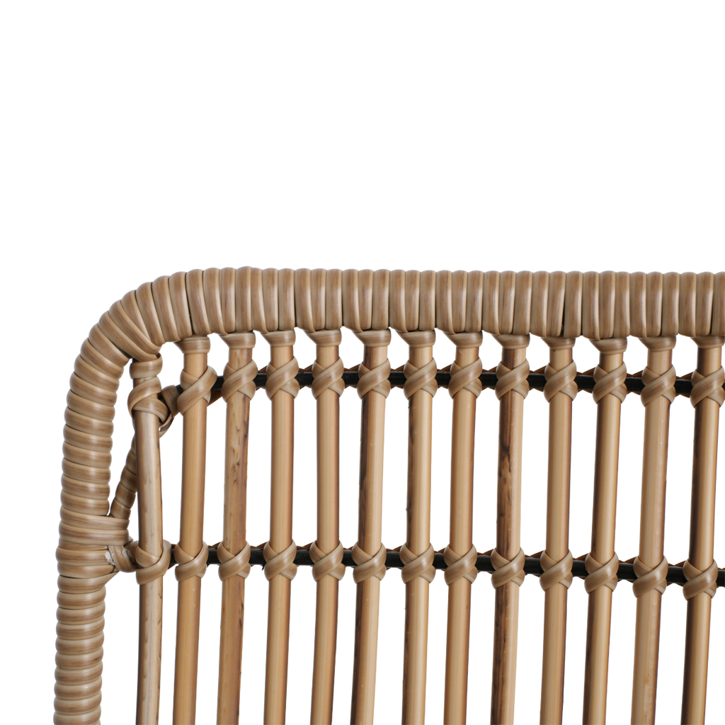 Jane slim tuinstoel naturel - 45x42x86 cm