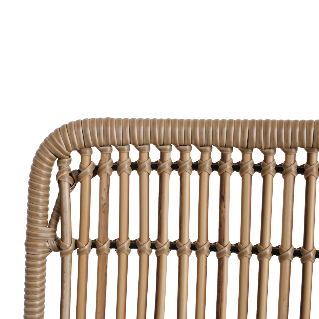 Jane slim tuinstoel naturel - 45x42x86 cm