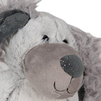 Knuffel Hond 32 cm Grijs Pluche