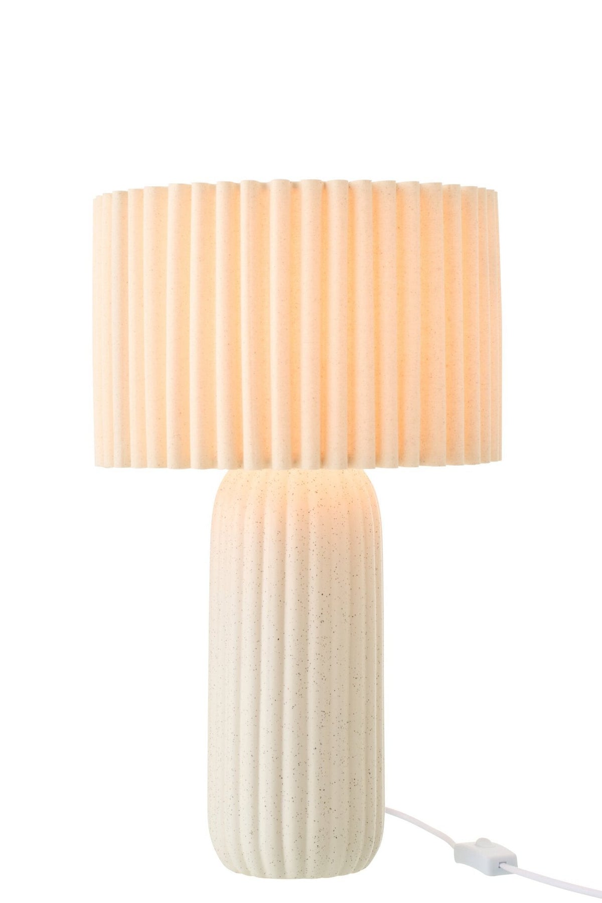 J-Line tafellamp Esmee - keramiek - wit - S
