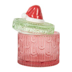 Voorraadpot Ø 9x12 cm Rood Glas