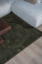 Superior Berber Vloerkleed Dark Green - 200 x 280 cm