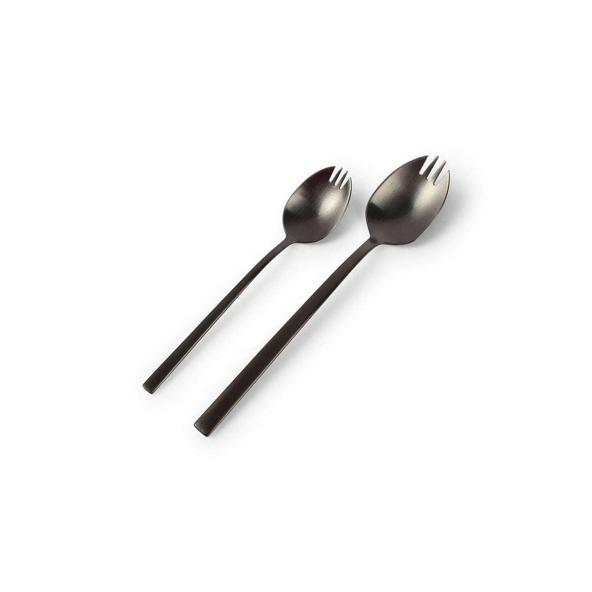 Snackvork 14cm matzwart Terno - Set van 6