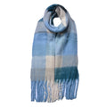 Wintersjaal Dames 36x210 cm Blauw Acryl Sjaal