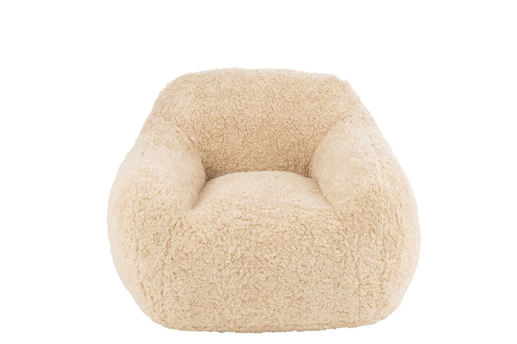 J-Line Bankschaap Polyester Creme Small