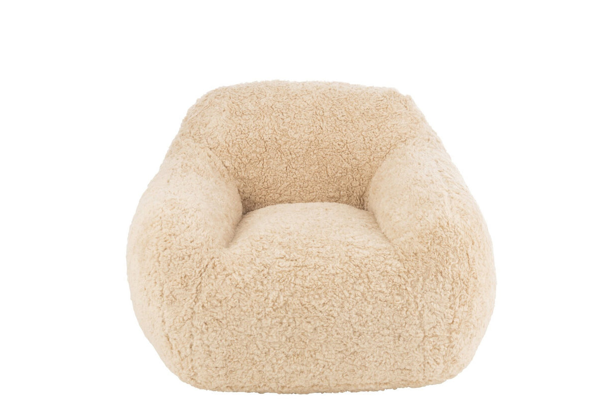 J-Line Bankschaap Polyester Creme Small