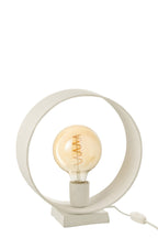 J-Line lamp Cirkel - staal - wit
