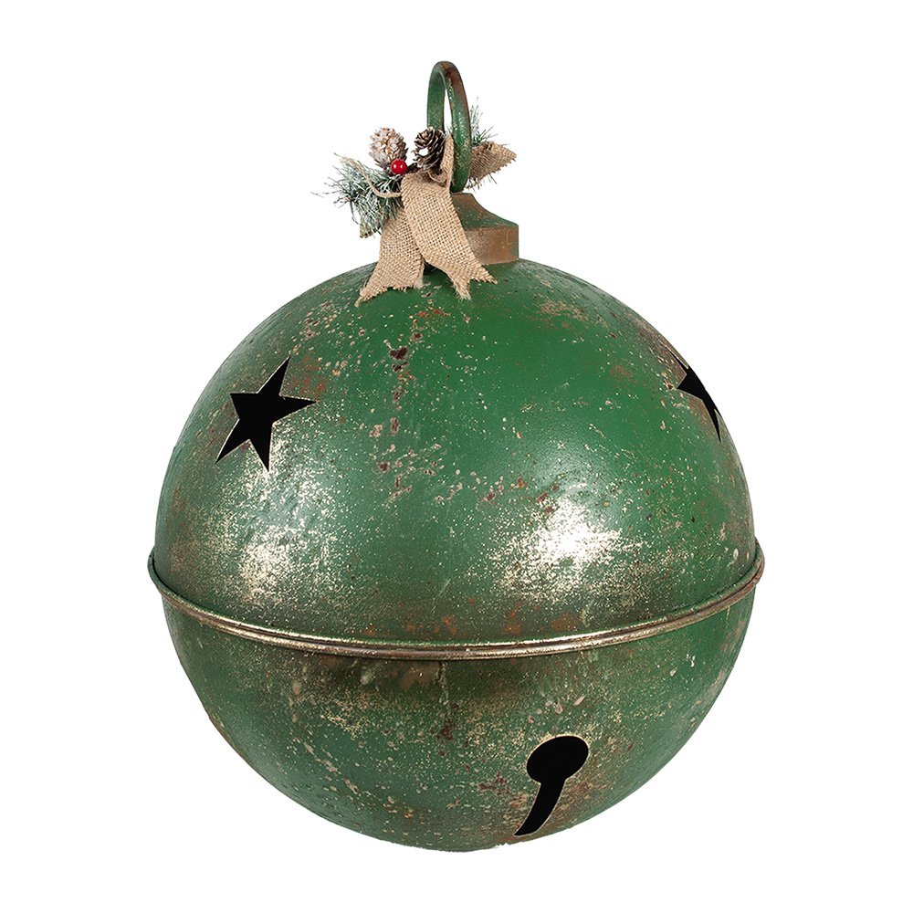 Kerstbal Ø 41x51 cm Groen Metaal Kerstdecoratie