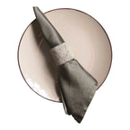 Servetring koehuid grijs 5cm
