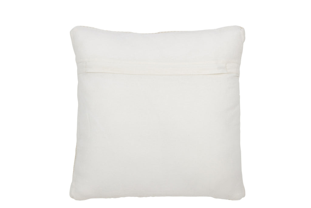 J-Line kussen Geweven - wol - creme - small