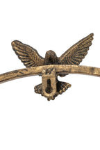 J-Line Wandklok met vogel - ijzer - goud