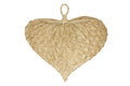 Buri palm handwaaier 60x55cm naturel