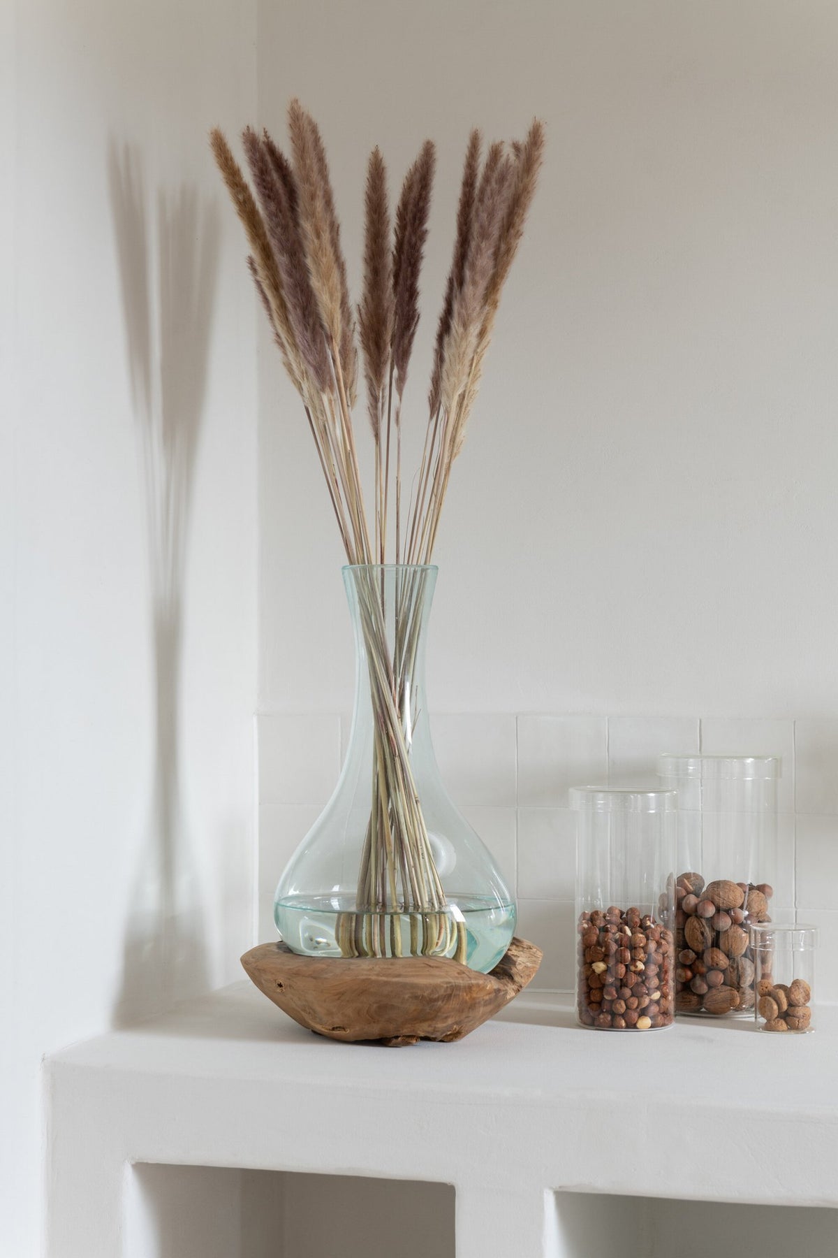J-Line Pot In Glas Lisa Glas Transparant Klein