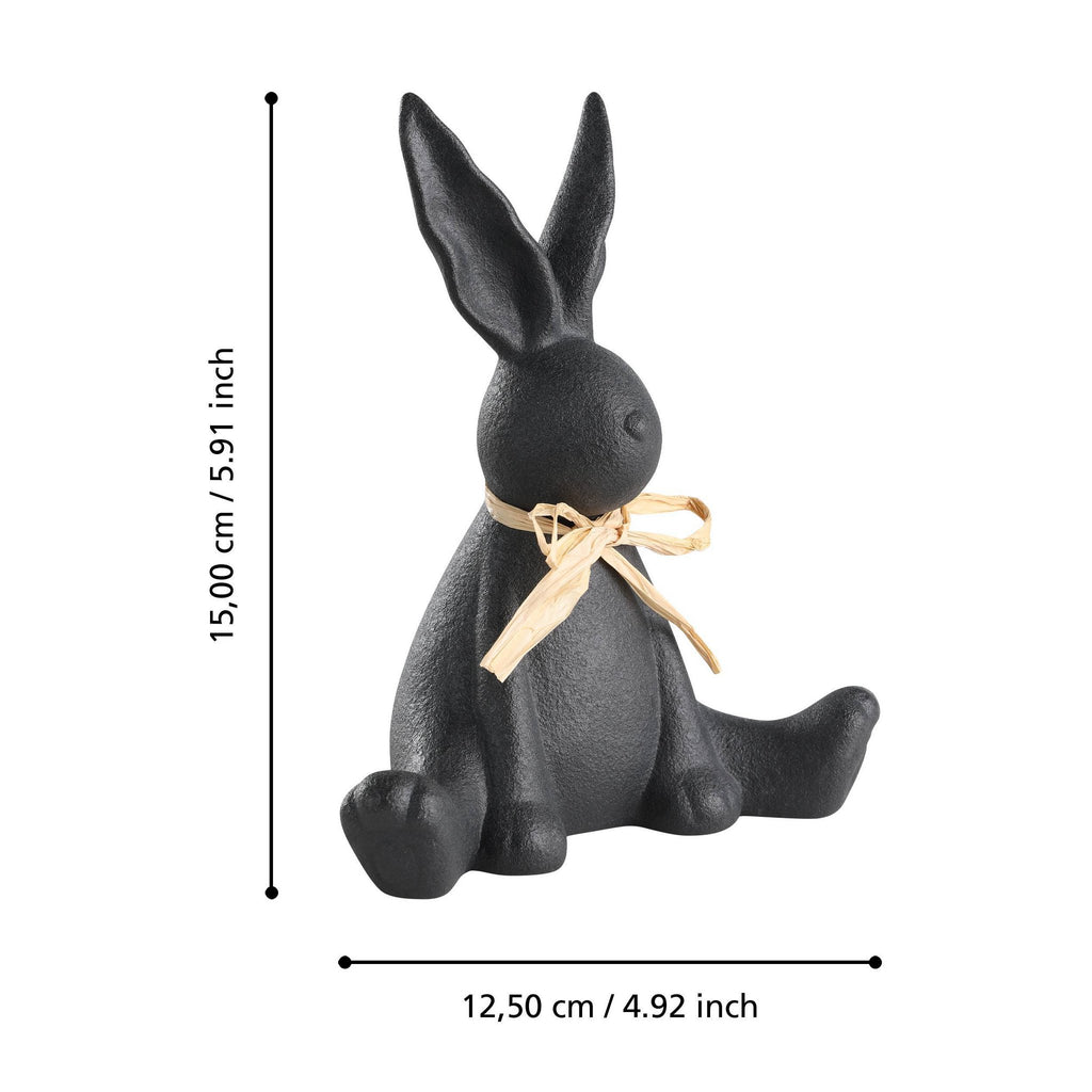 Ornament Gopeng Zwart 13x8x15cm