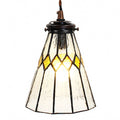 Hanglamp Tiffany Ø 15x115 cm transparant Glas Hanglamp Eettafel