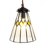 Hanglamp Tiffany Ø 15x115 cm transparant Glas Hanglamp Eettafel