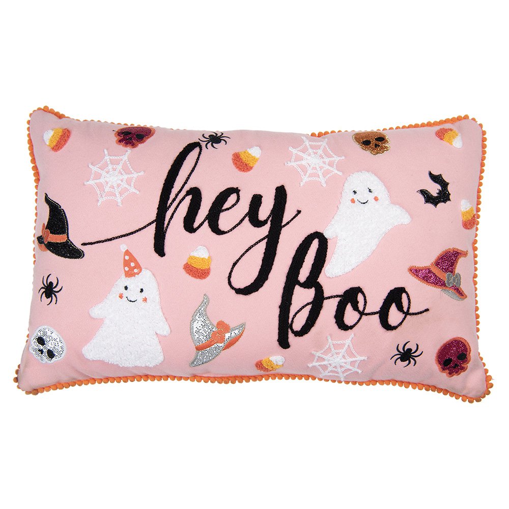 Sierkussen 50x30x4 cm Roze Polyester
