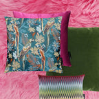 231 Pillow Two Parrots in Love Green 50x50