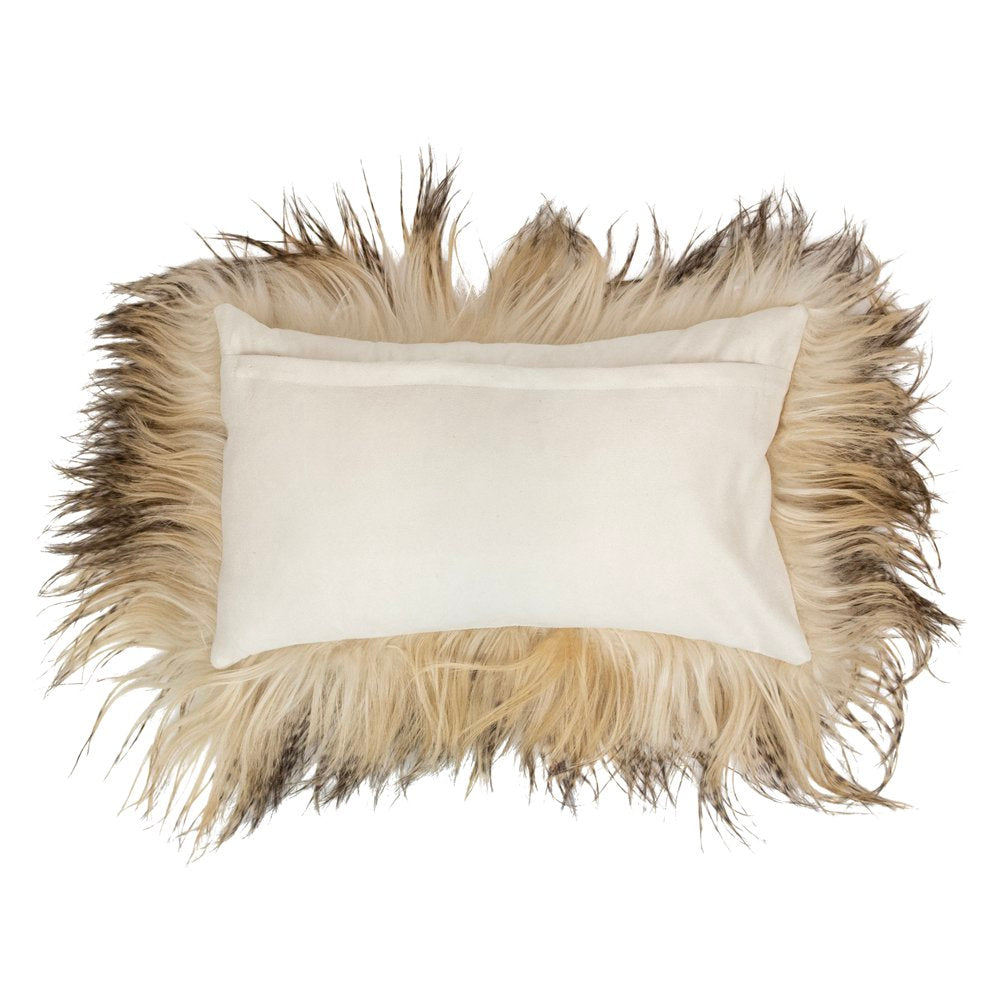 Half kussen geit tibet langhaar 30x50cm