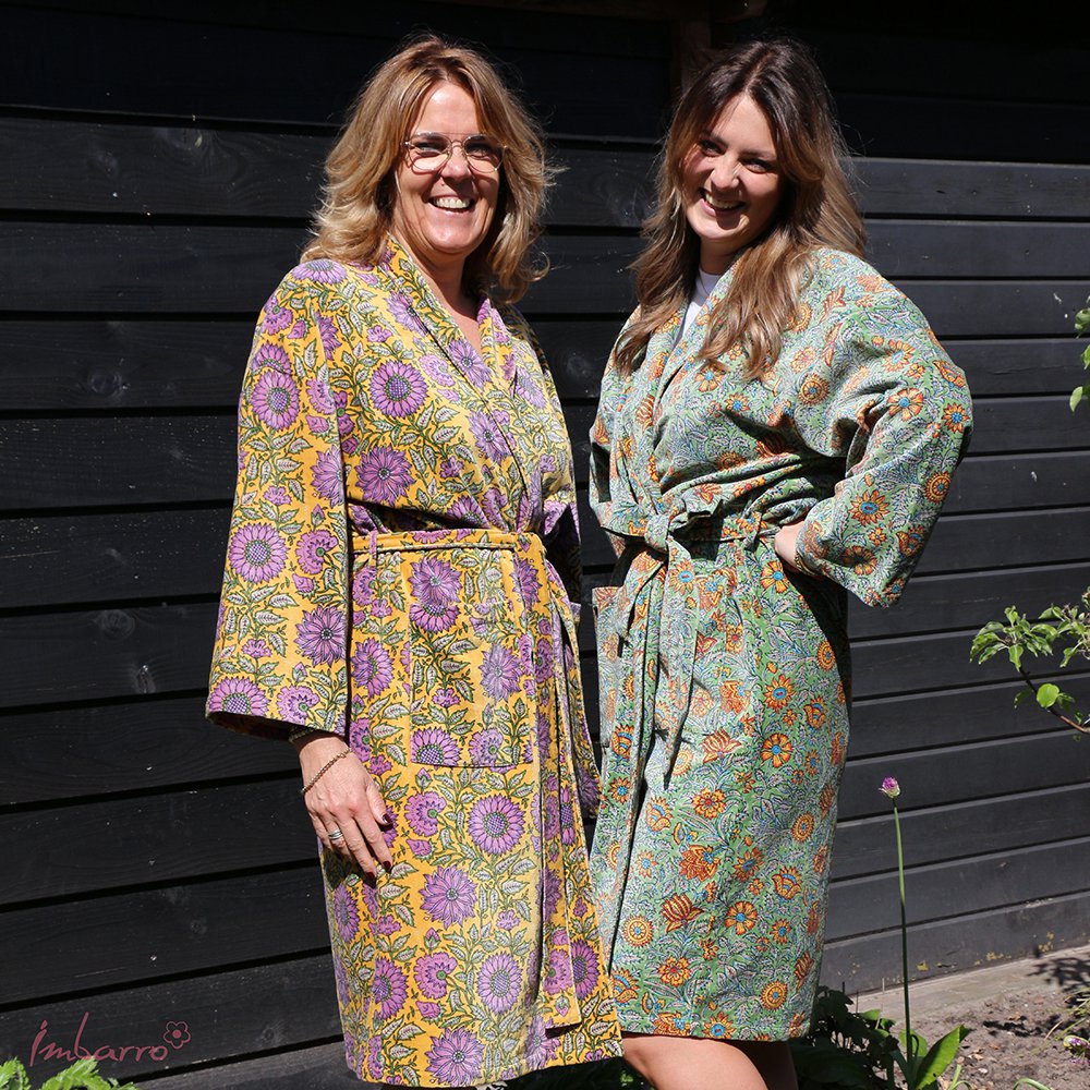 Kimono zacht fluweel Noraly