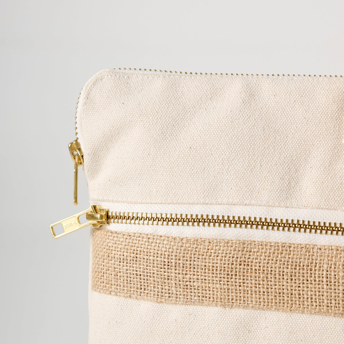 Laptoptas | Katoenen canvas jute-accent