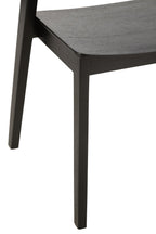 J-Line Stoel Laga Eikhout/Multiplex Zwart
