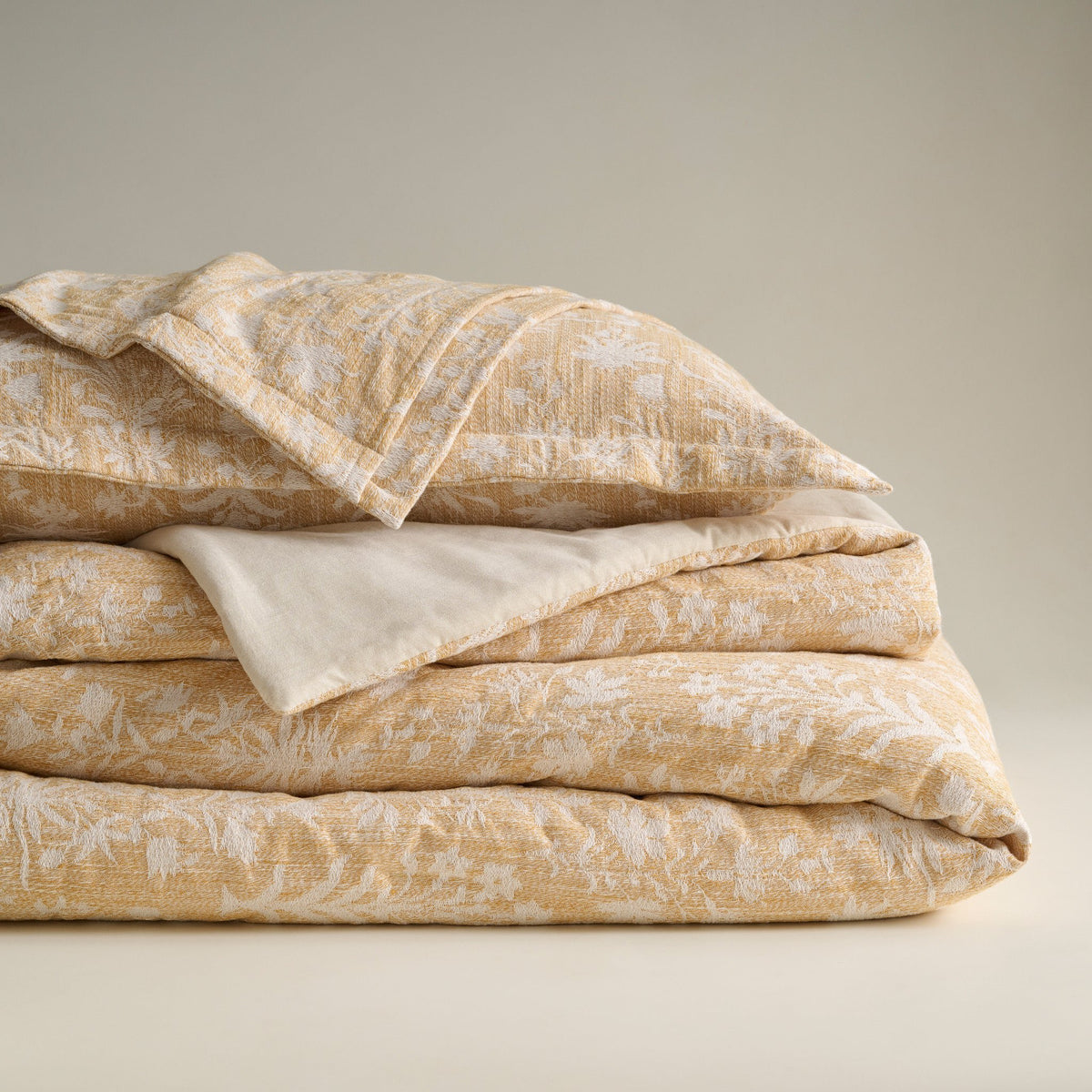 Trooster | Katoenen bamboejacquard | Enkele en dubbele maat | Met 2 kussenhoezen