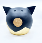 Verdeelde gouden piggy bank