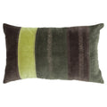 Velvet Stripe kussen groen 30x50cm