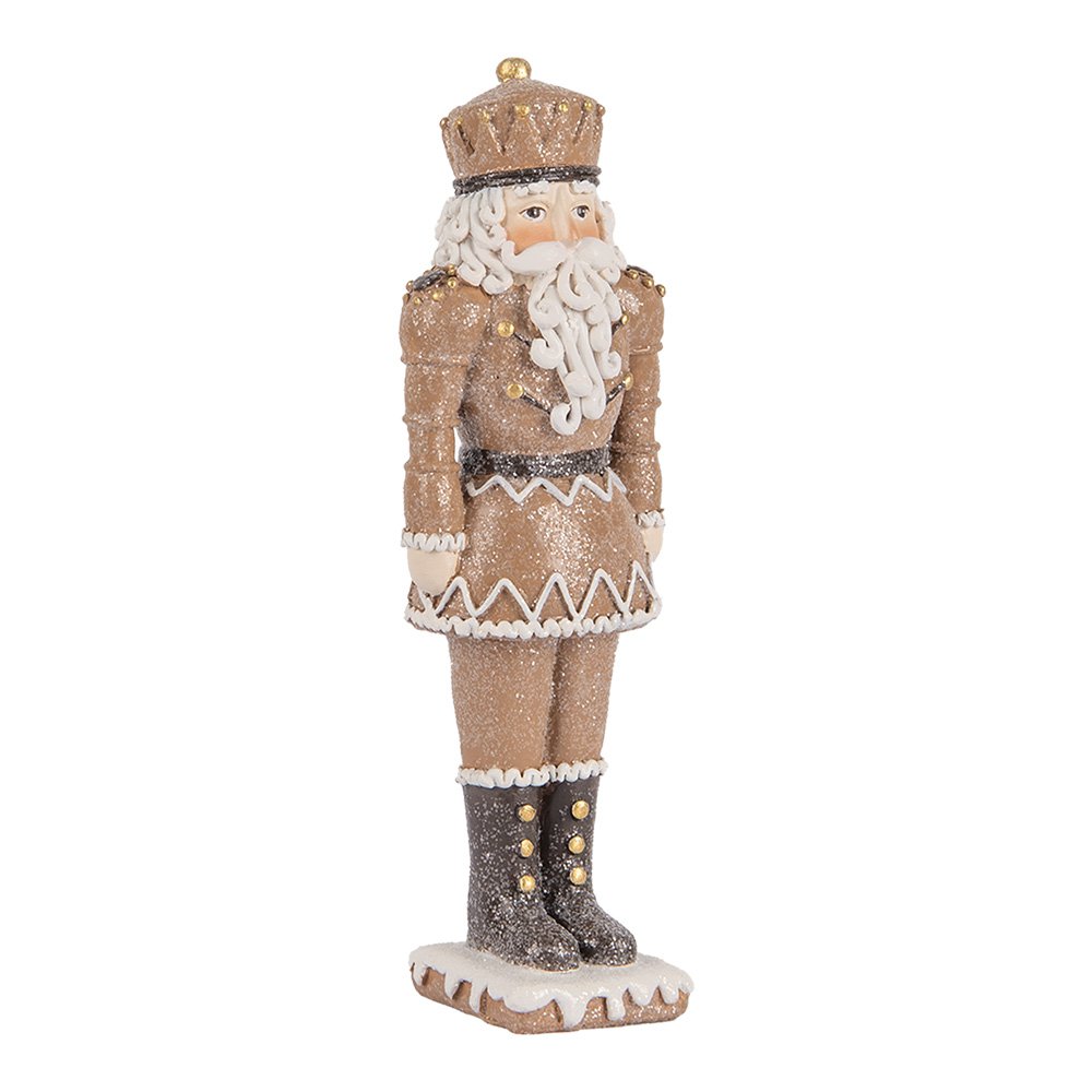 Kerstdecoratie Beld Notenkraker 6x5x18 cm Bruin Kunststof