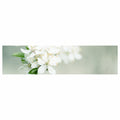 Rouwkaart - Lang "Bloem wit" Blanco - 20 Stuks