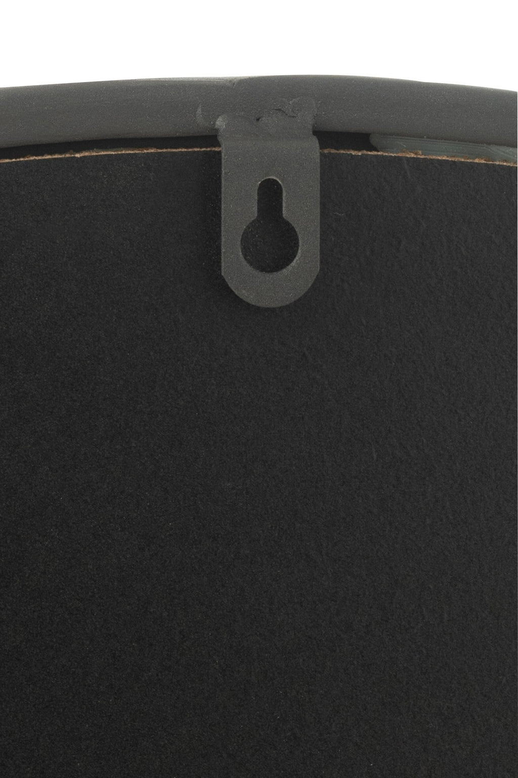 J-Line spiegel Rond - metaal - zwart - extra large - Ø 110 cm