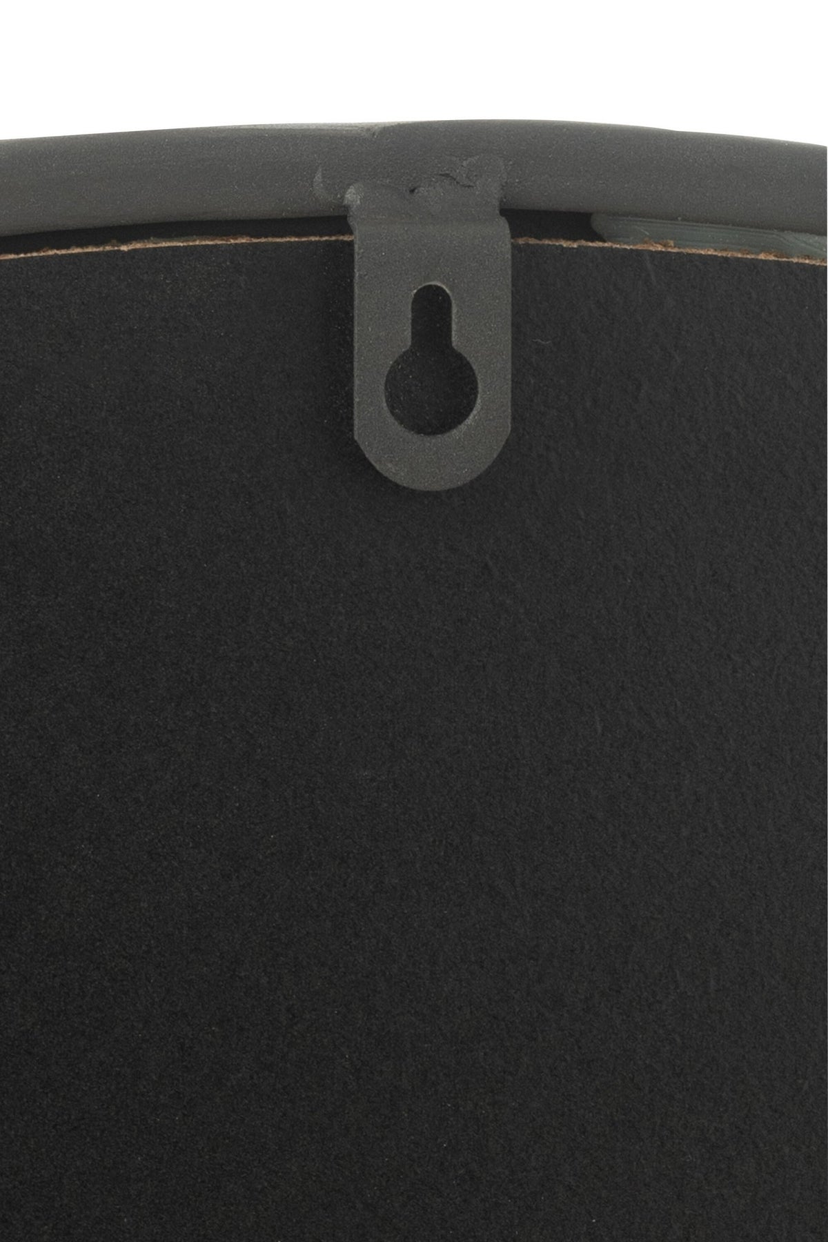 J-Line spiegel Rond - metaal - zwart - extra large - Ø 110 cm