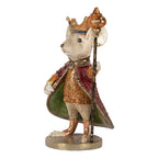 Decoratie Beeld Muis 18x12x25 cm Wit Kunststof