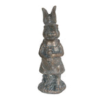 Beeld Konijn 11 cm Bruin Kunststof