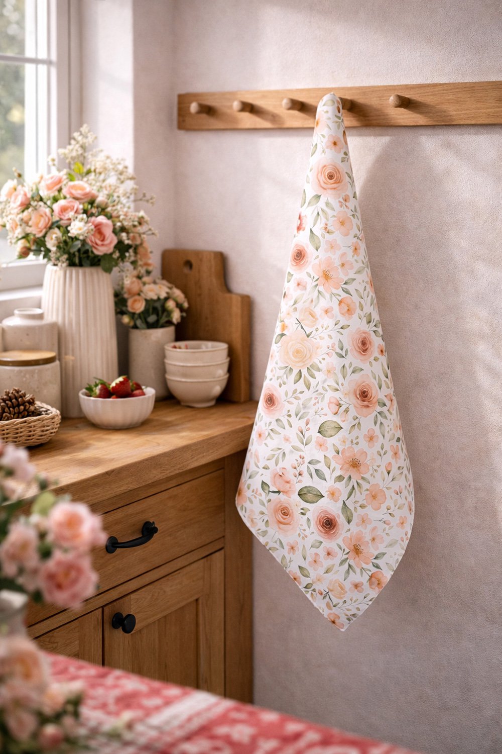 Theedoek 50x70 cm Beige Katoen