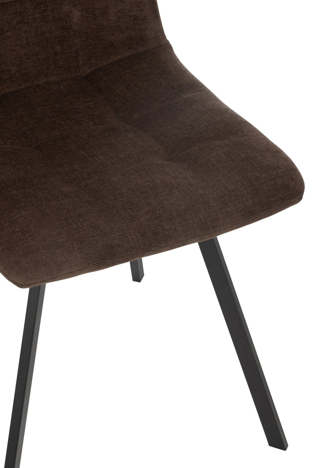 J-Line Eetstoel Clark Metaal/Polyester Bruin