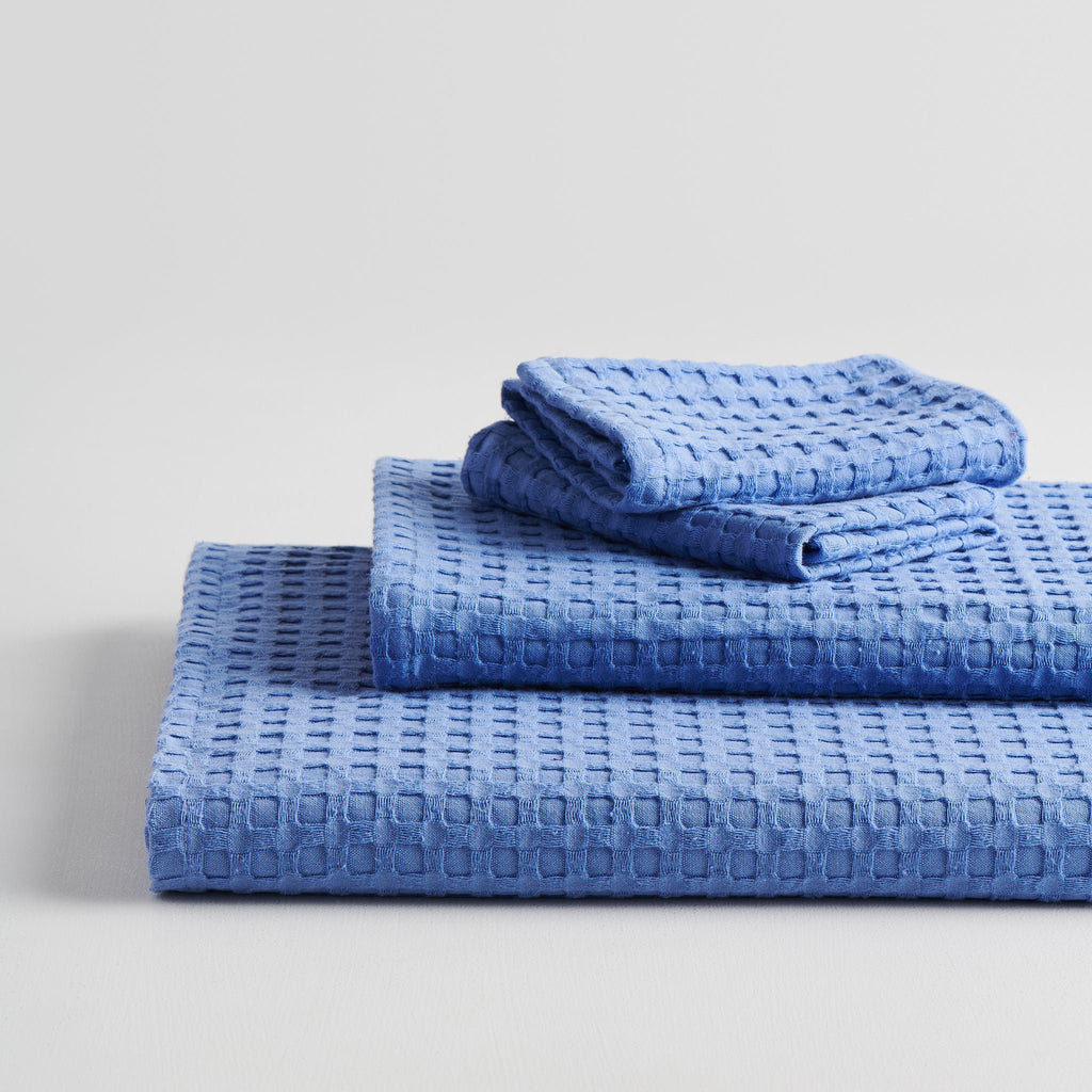 Wafelkatoenen handdoek - Badset, sneldrogend