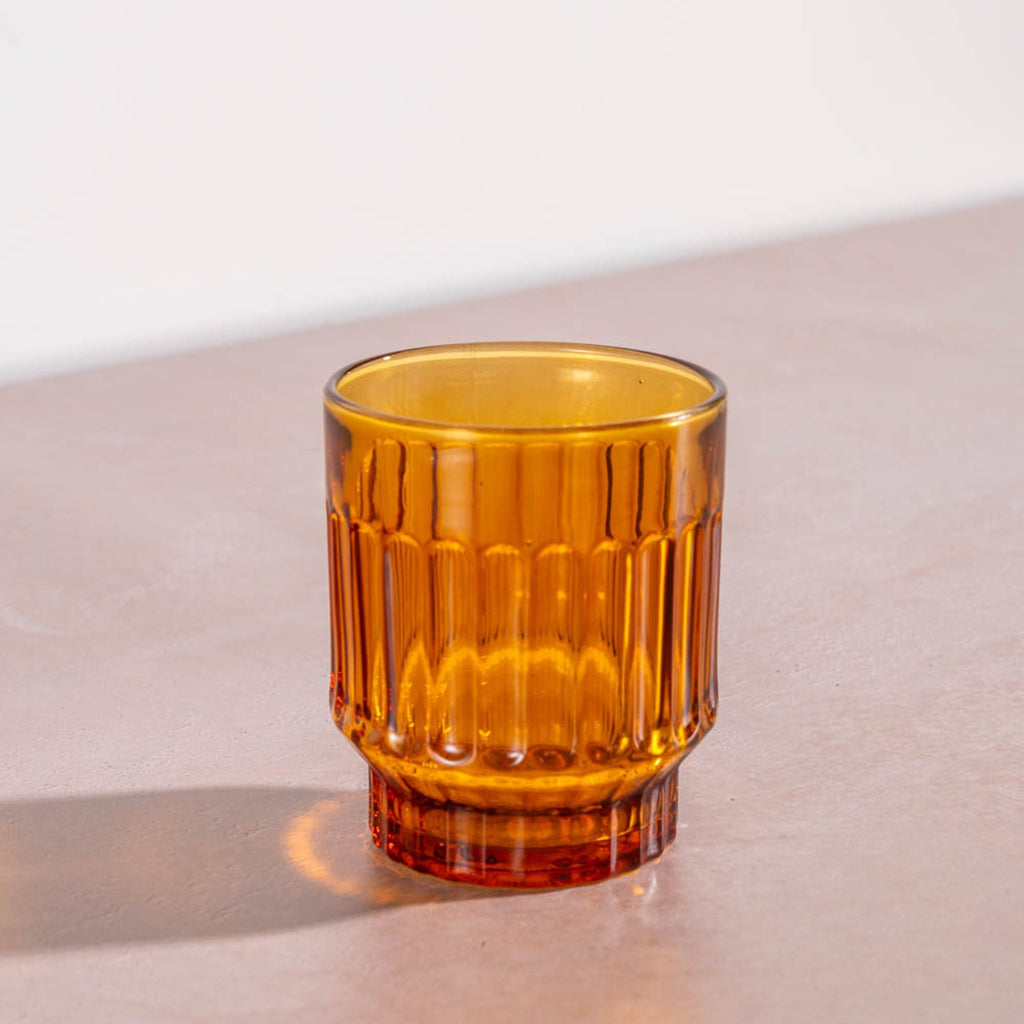Glas 30cl amberkleurig - Set van 4