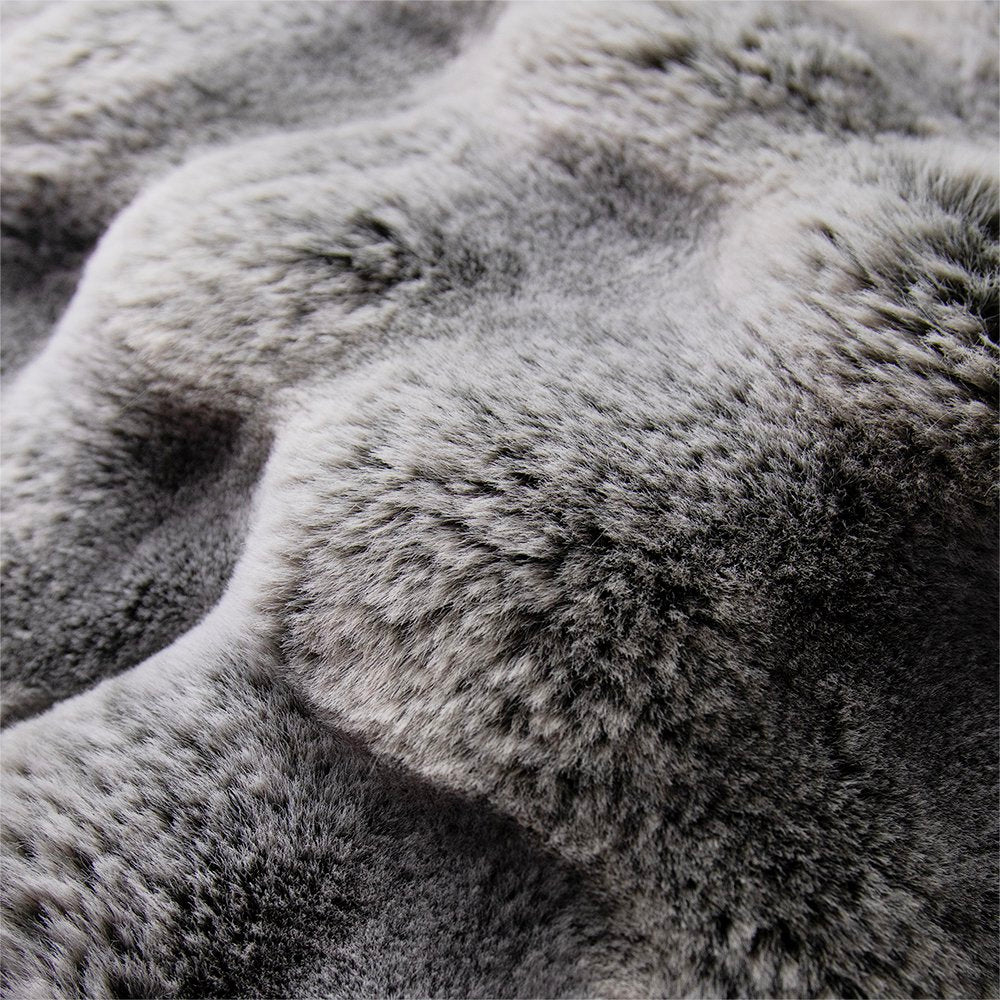 Poef teddy bubble grijs 40x40x45cm