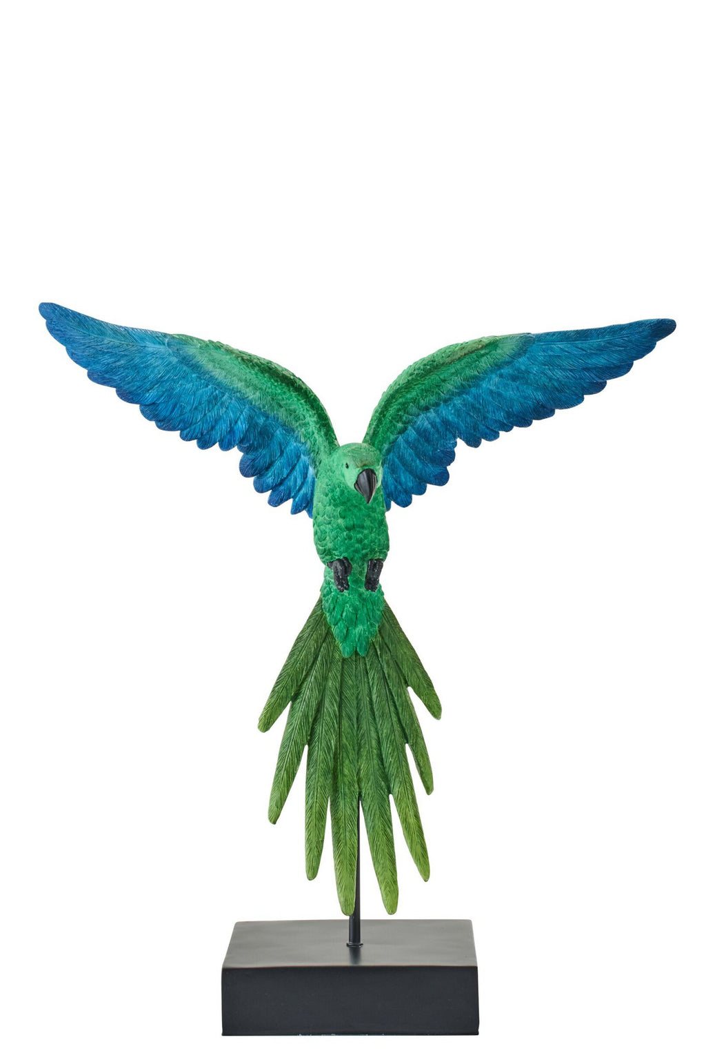 J-Line decoratie Papegaai - polyresin - groen/blauw