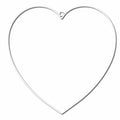 Hart metaal 30cm mat wit 4st.