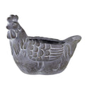 Bloempot Kip 29x17x23 cm Grijs Steen