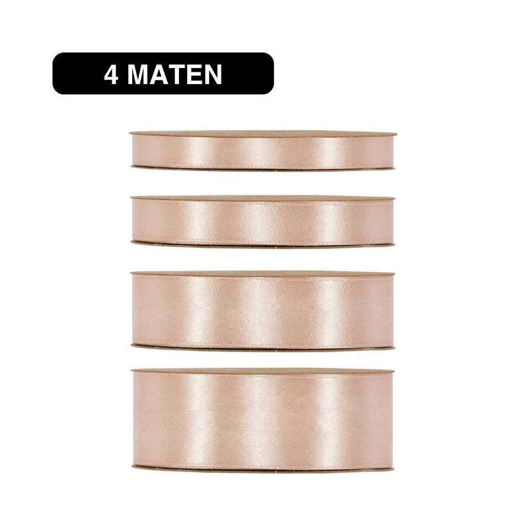 Satijn Lint Poederroze – 50m – / Double Satin Classic