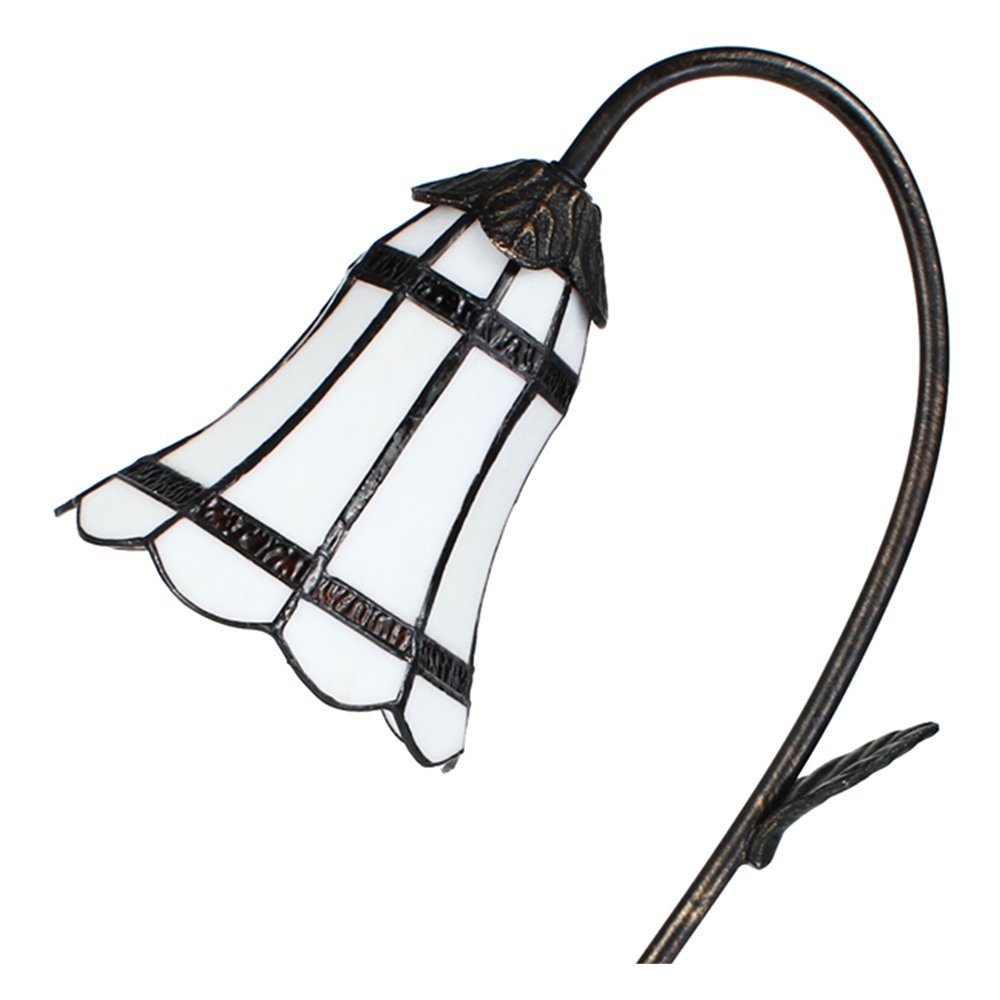 Tiffany Tafellamp 48 cm Bruin met polyresin tiffany bureaulamp